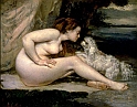 COUBET GUSTAVE (1819-1877) - Nudo con cane (1861-62), Parigi Louvre